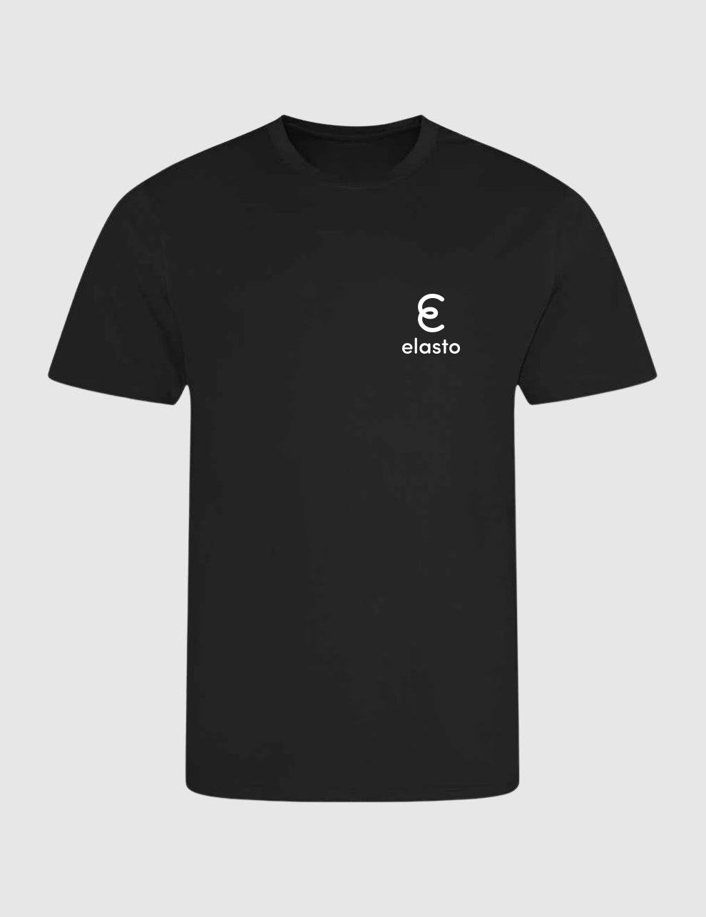 Cool - Tek Tee - Midnight Black - Snow Logo - Elasto Tackle