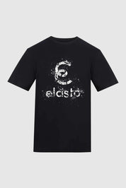 Cotton Tee - Back Shatter Print - Black - Elasto Tackle
