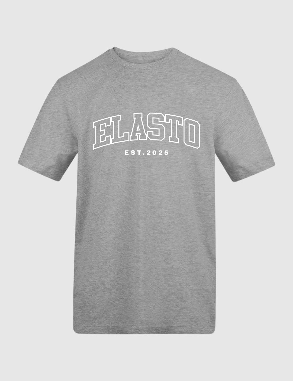 Cotton Tee - HARVARD Print - White - Grey LIMITED EDITION (20 AVAILABLE) - Elasto Tackle