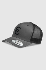 Flex Fit Split Mesh Cap - Carbon - Black Logo