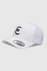 Flex Fit Split Mesh Cap - Ice White - Black Logo